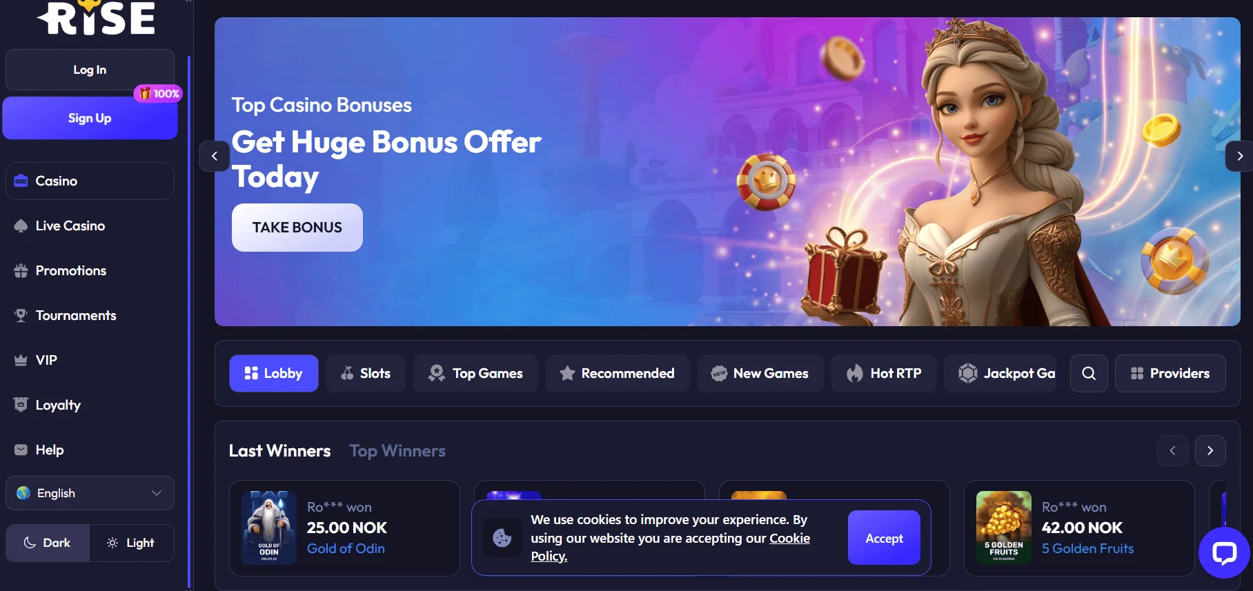 Using and Managing Your SpinRise Casino Account